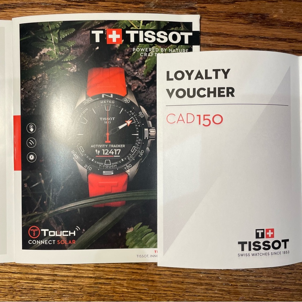 150 Dollars Tissot Promotional Loyalty Discount Voucher